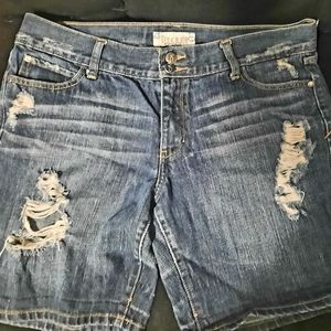 Juniors size 13 Decree distressed shorts